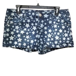 Celebrity Pink Star Print Jean Shorts
